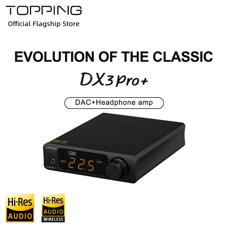 Topping DX3 Pro+ DAC 헤드폰 앰프 ES9038Q2M