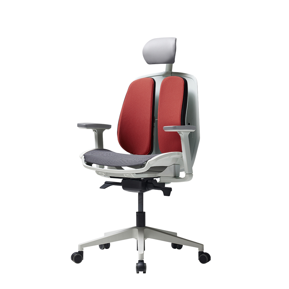 듀오백 Alpha-HBDA-MW 메쉬 사무용 컴퓨터 책상 의자, 베리