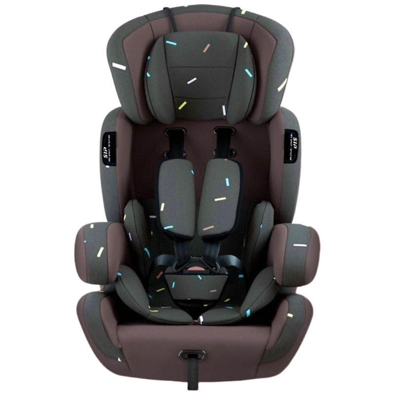 9개월~12세 아기 자동차 안전 카시트 유아 회전형 주니어 좌석 다기능 충격흡수 ISOFIX, 커피 [3개월~12세 어린이에게 적합]