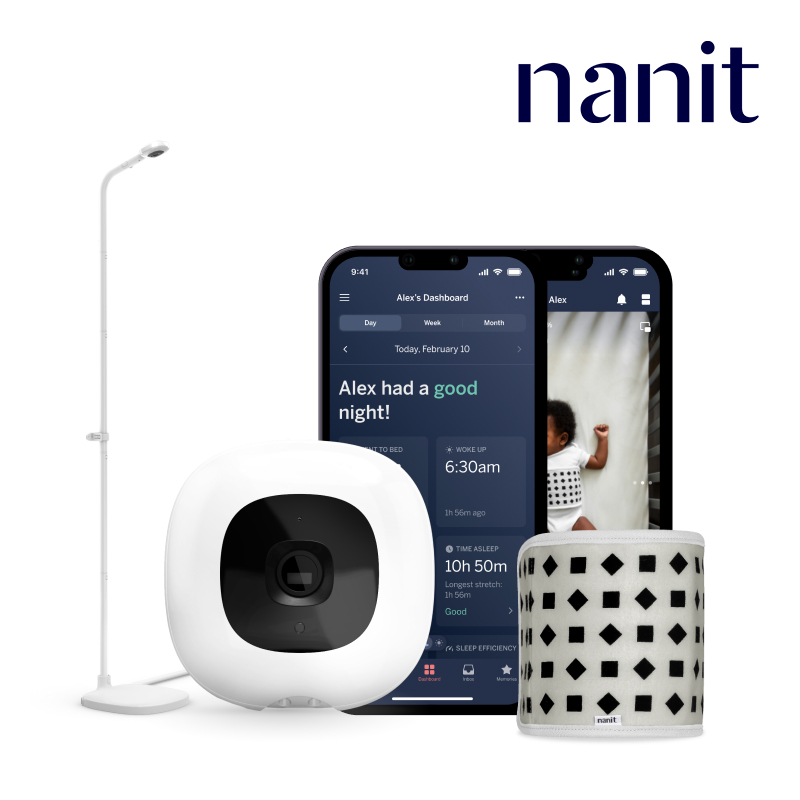 내닛 신생아 홈캠 + 고정형 플로어 스탠드, 베이비 모니터+플로어 스탠드, 1개