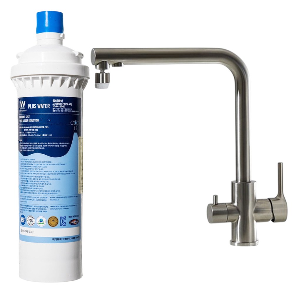 PLUS워터 무타공 직수형 언더싱크 정수기 최고급필터, 방문설치(설치비후불)+필터포함