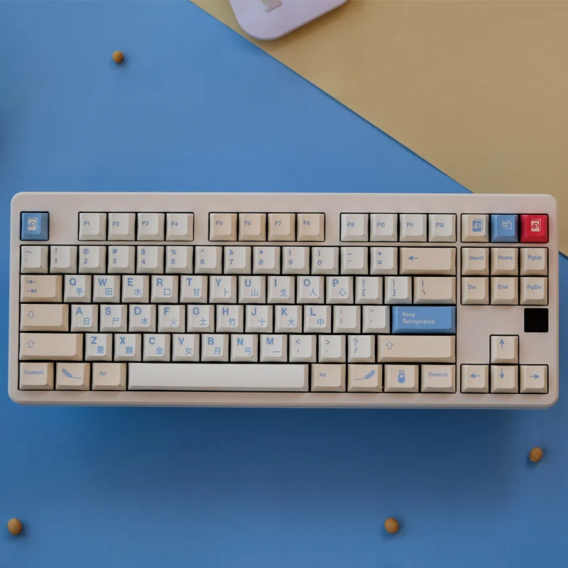 GMK Soyamilk Keycaps PBT 염료 체리 프로필
