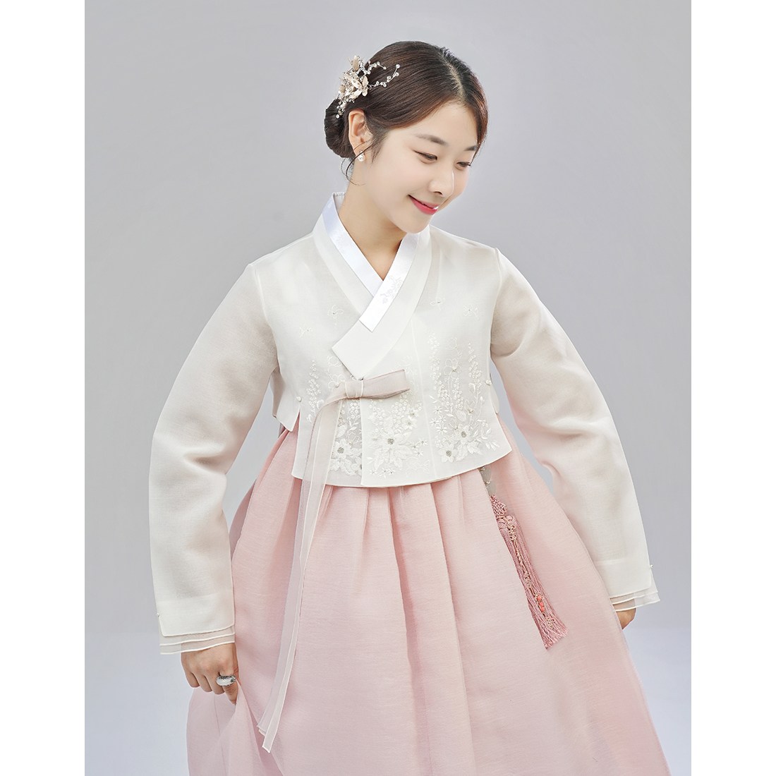 설화 미니당의 신부한복 하객한복