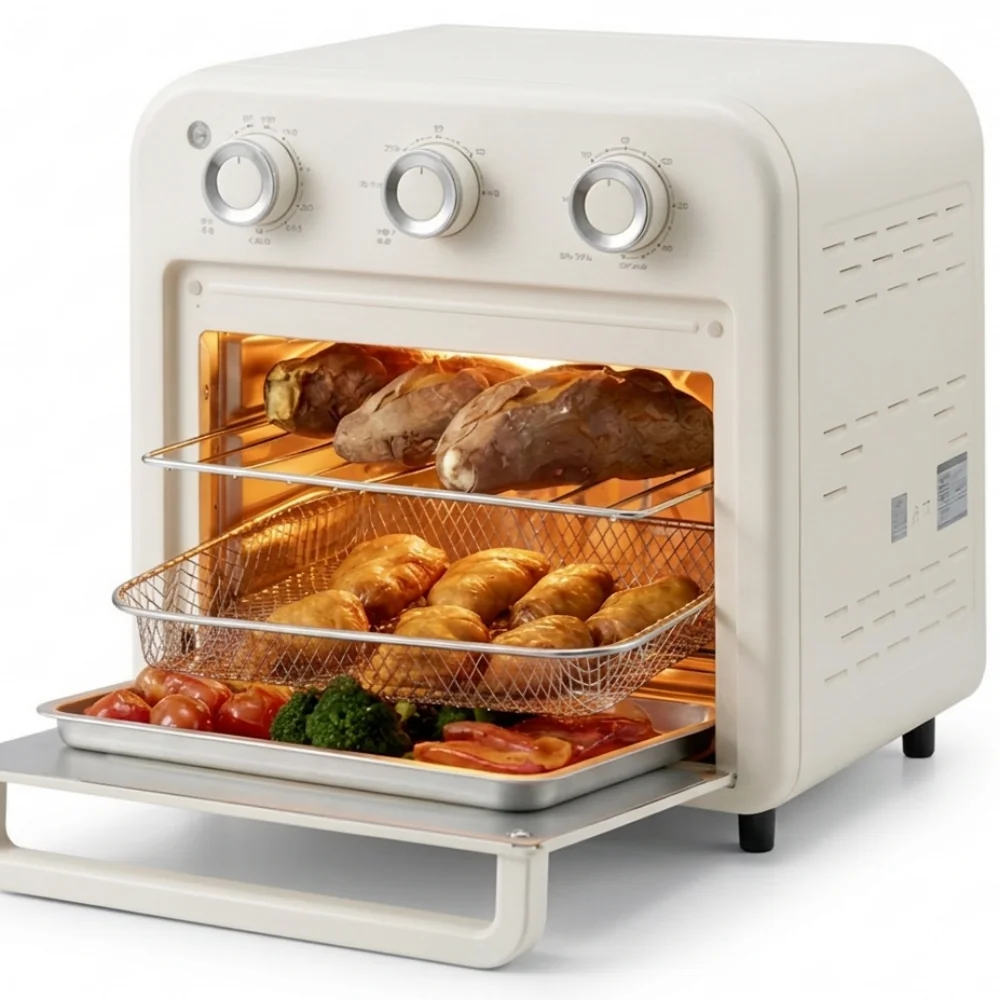 리큅 대용량 에어프라이어 에어셰프 6.5L LAFM-1903W 화이트