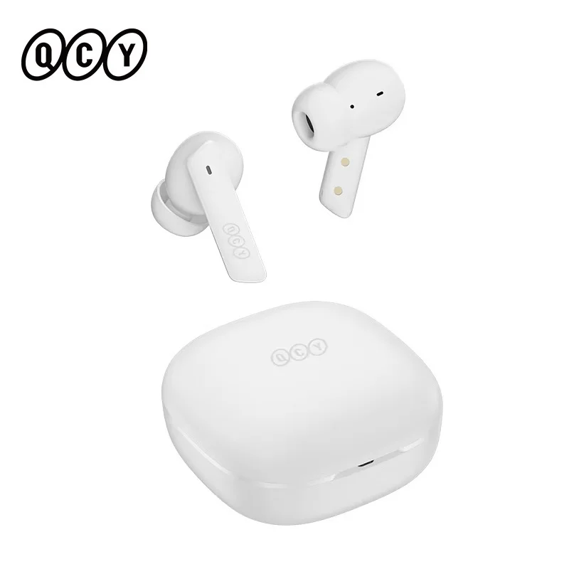 새로운 QCY HT05 ANC 무선 TWS Bluetooth 5.2 이어폰 40dB 능동형 소음 제거 헤드셋 6 마이크 ENC HD 통화 TWS 이어 버드