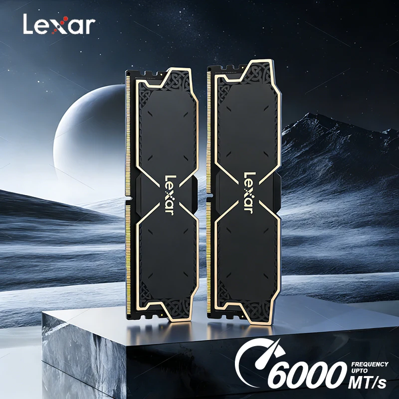 Lexar DDR5 RAM 16GB/16GBx2 6000MHz C36 게이밍 컴퓨터 메모리 인텔 XMP 3.0 및 AMD EXPO 오버클럭킹 메모리 데스크탑용