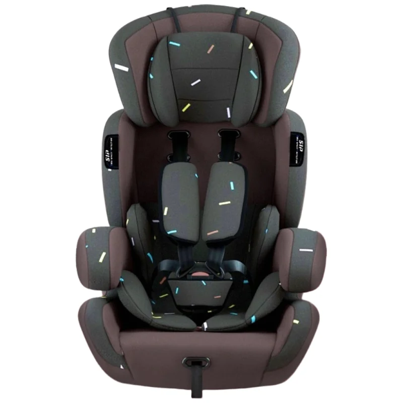 9개월~12세 아기 자동차 안전 카시트 유아 회전형 주니어 좌석 다기능 충격흡수 ISOFIX, 커피 [3개월~12세 어린이에게 적합]