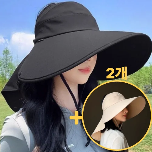 포이브이 햇빛가리개 챙넓은 썬캡 모자 여성